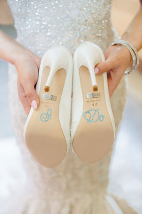 I Do on Bride's shoes