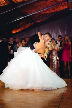 bride and groom's first dance