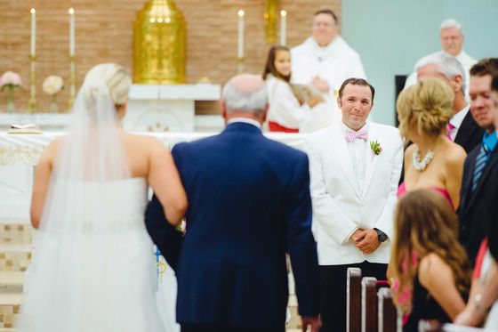 Bride, Father and Groom