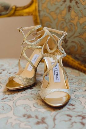 Jimmy Choo Gold Shoes