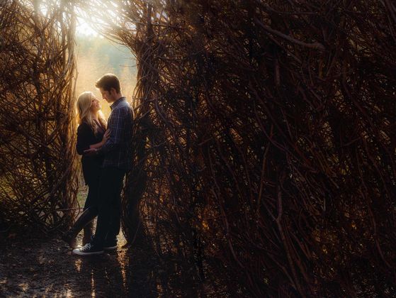 Stick House Engagement Photos