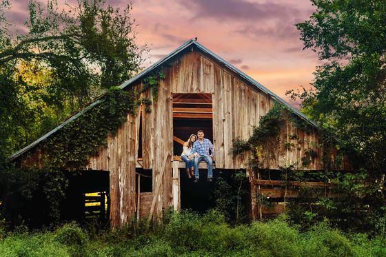 Barn Engagement Photos