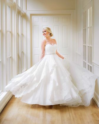 Bride twirling