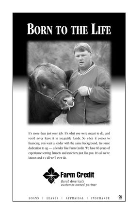 Advertisment for an agricultural banking institution.