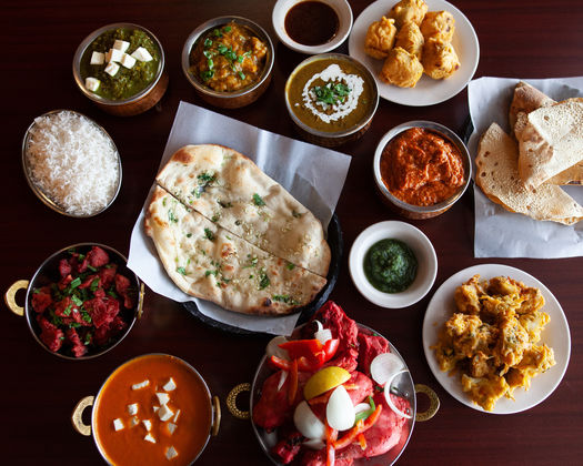 Indian food delivery menu items