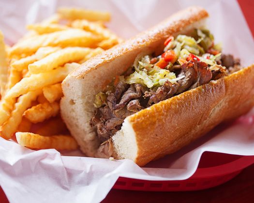 Food delivery menu items