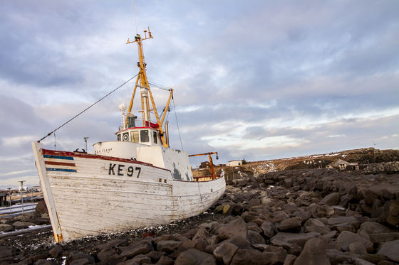 Beached Boad in Iceland!