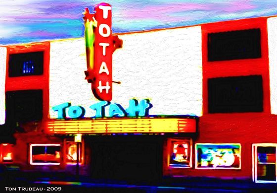 Totah Theater - Oil Painting by Tommi Trudeau.