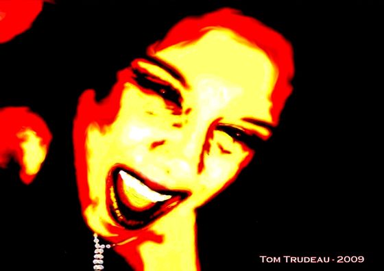 Rock and Roll Nicole - Watercolor Painting by Tommi Trudeau.