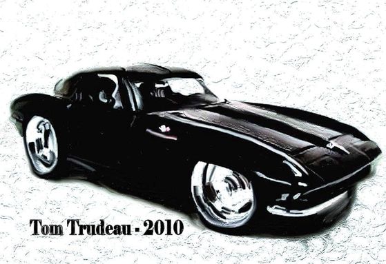 Corvette - Oil Painting by Tommi Trudeau.