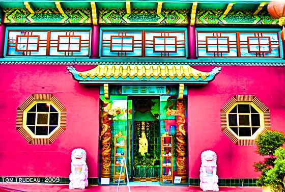 The Pink Pagoda - Artistic Photography by Tommi Trudeau.