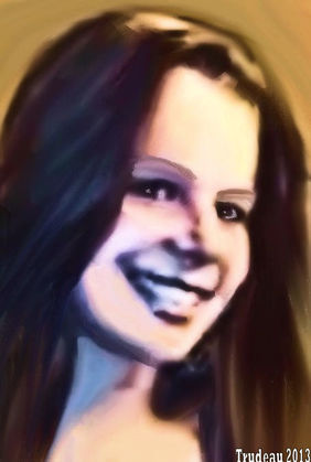 Domi - Oil Painting by Tommi Trudeau.