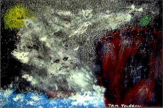 Gods of the Grecian Storm - Acrylic Painting by Tommi Trudeau.