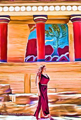 Spartan Queen - Oil Painting by Tommi Trudeau.