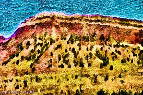 Red Bluff - Oil Painting by Tommi Trudeau.