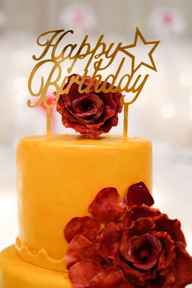 Closeup Birthday Cake