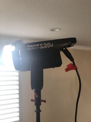 aputure fill and key lighting