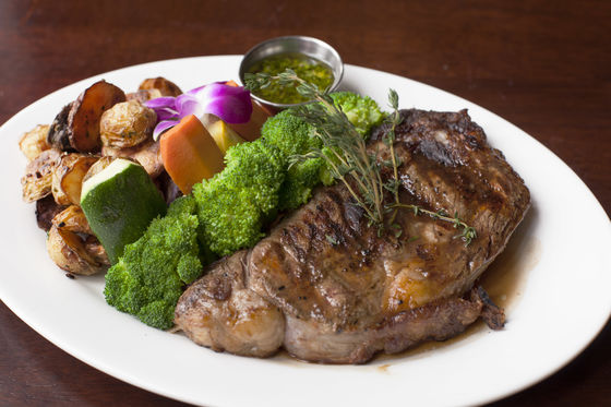 steak and potatoes