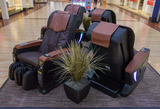 massage chairs on location in mall