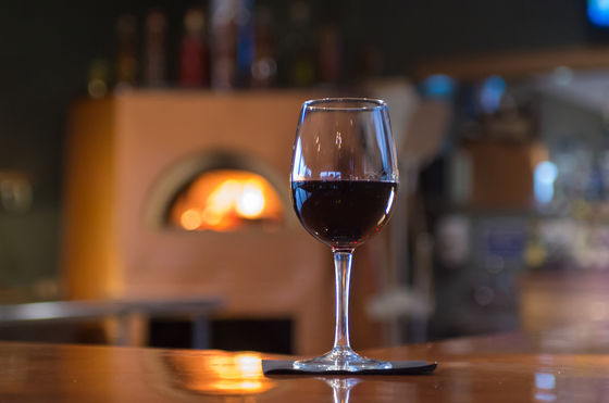 Tesora - glass of wine