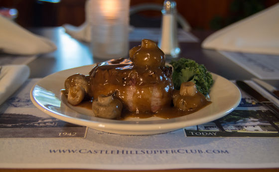 Castle Hill - pork and mushrooms dinner