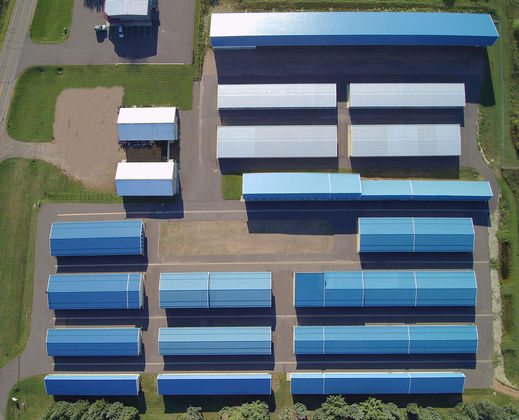 aerial drone image - Gold Star mini storage