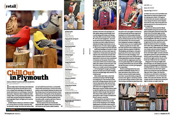 published retail piece for NH mag