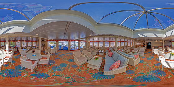 Lounge of cruise boat